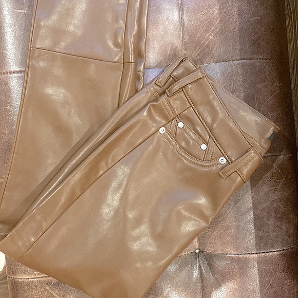 7 For All Mankind Faux Leather Slim Pant - Picture 2 of 14